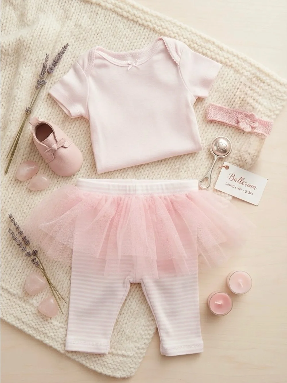 Baby Pink Tutu Leggings & Top Set